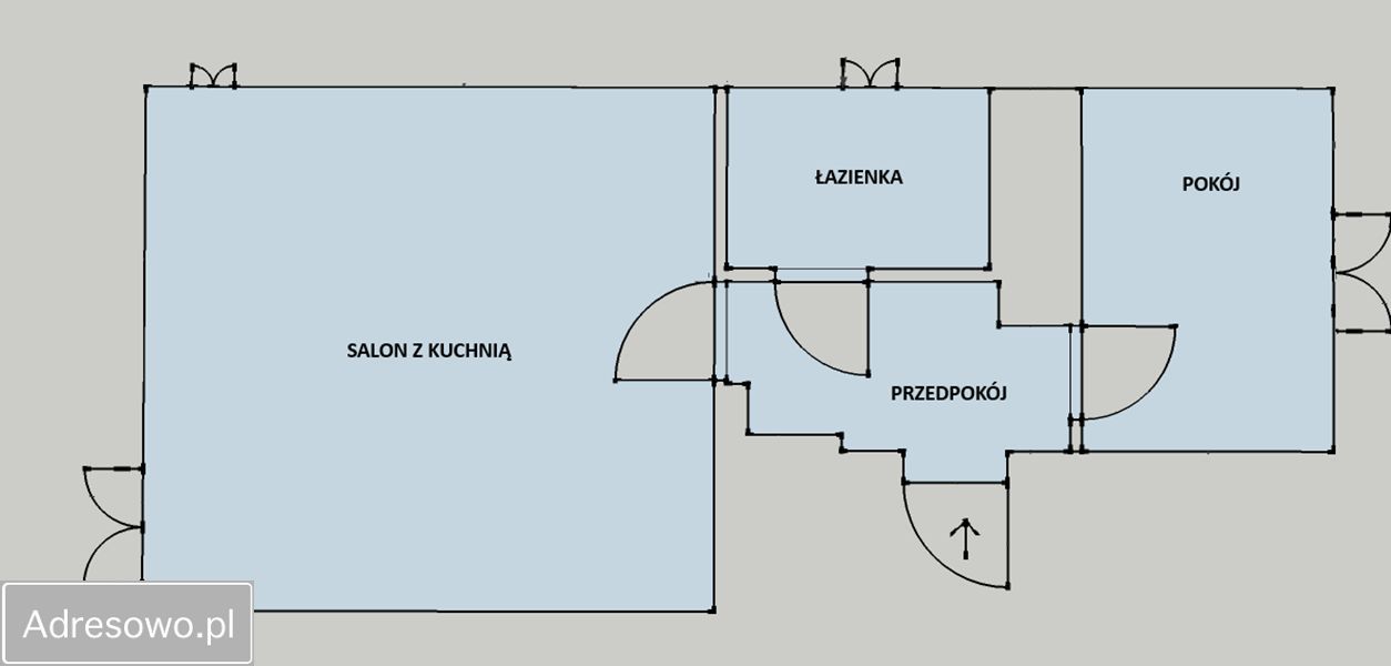 Mieszkanie 2-pokojowe Zielona Góra Centrum, ul. Wąska. Zdjęcie 10