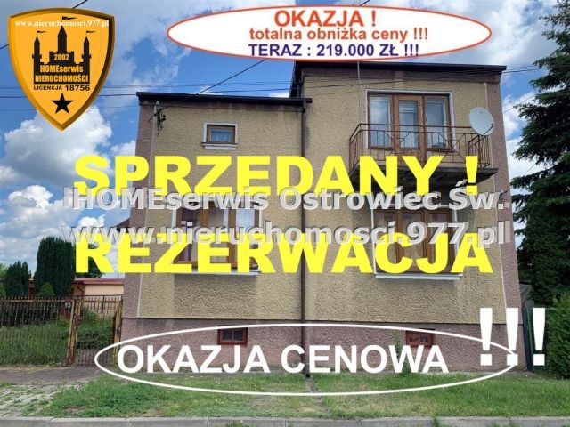 dom wolnostojący, 5 pokoi Ostrowiec Świętokrzyski Huta, ul. ks. Józefa Poniatowskiego. Zdjęcie 1