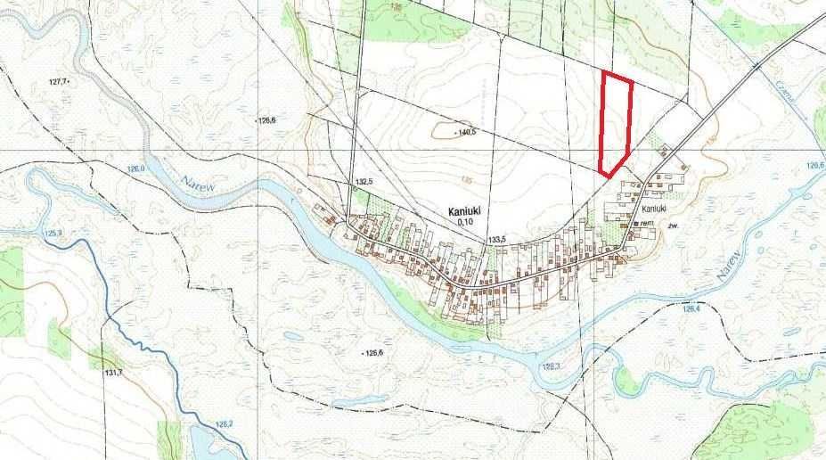 Działka rolna Kaniuki. Zdjęcie 2