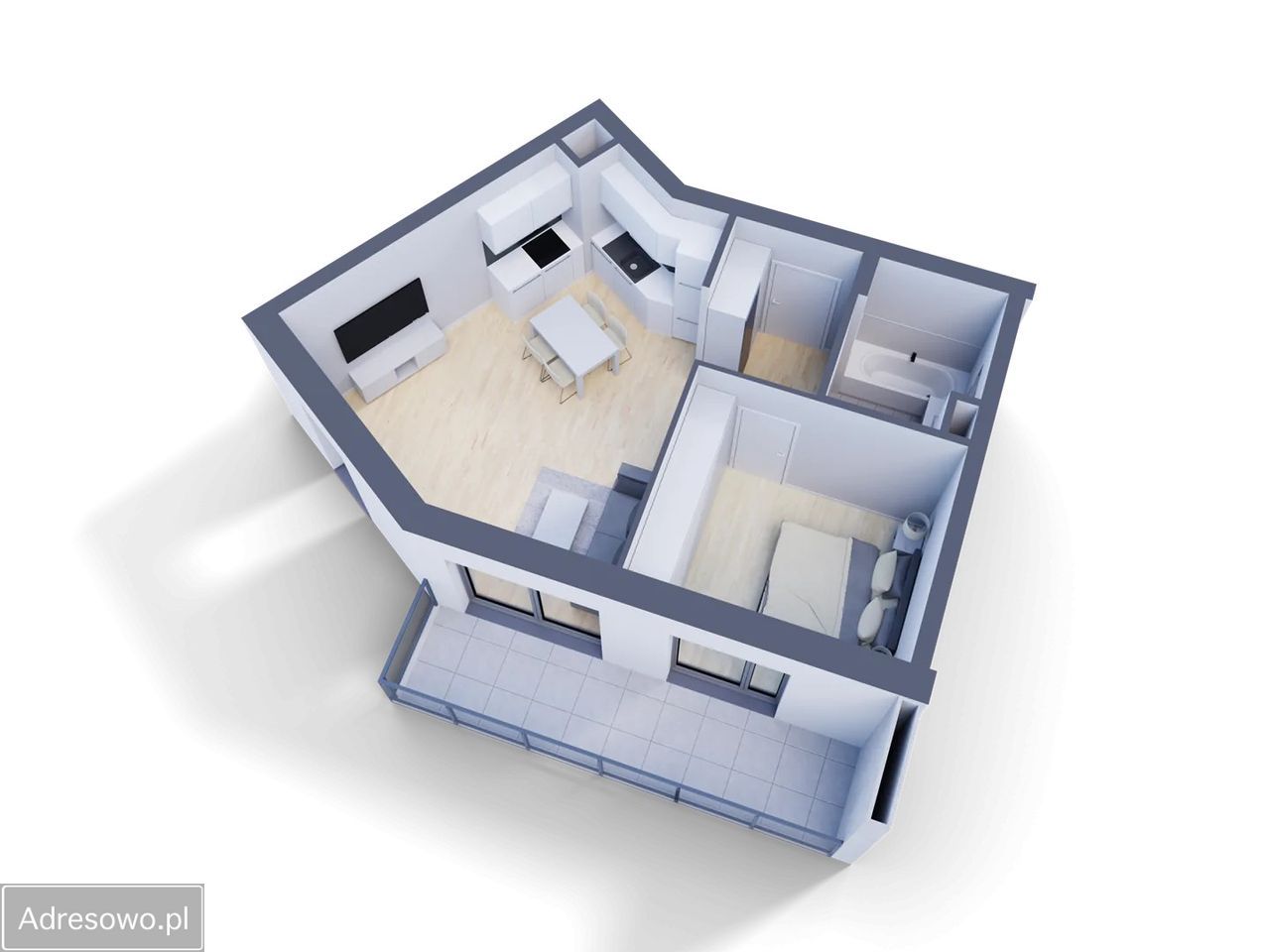 Mieszkanie 2-pokojowe Lublin Czechów, ul. Choiny. Zdjęcie 11