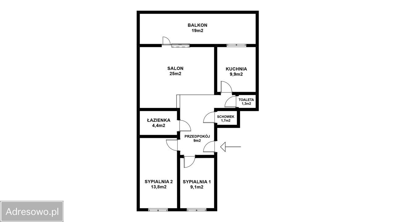 Mieszkanie 3-pokojowe Łódź Górna, ul. Emilii Sczanieckiej. Zdjęcie 6