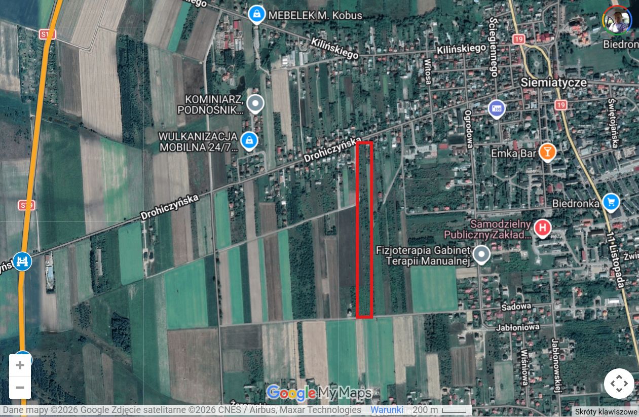 Działka budowlana Siemiatycze, ul. Drohiczyńska. Zdjęcie 4