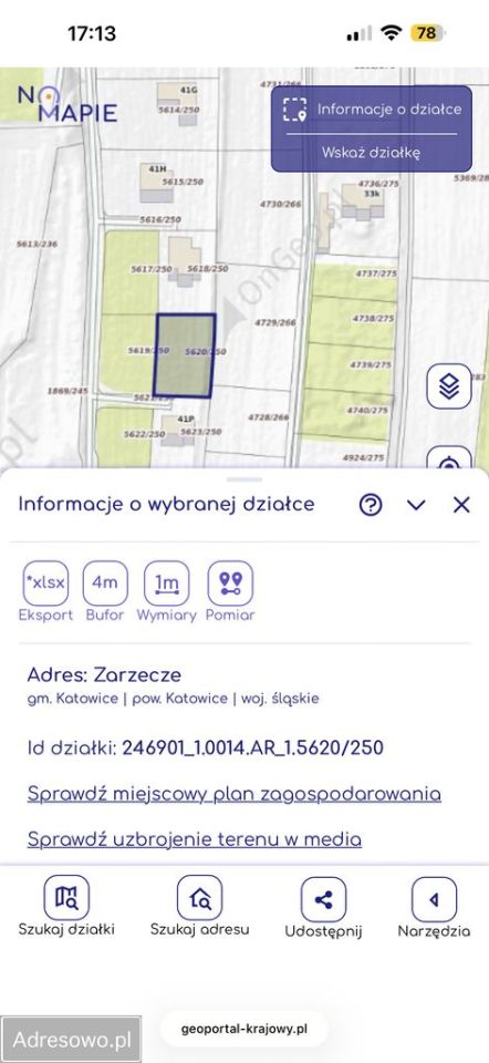 Działka budowlana Katowice Zarzecze, ul. gen. Stefana Grota-Roweckiego. Zdjęcie 3