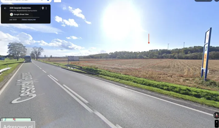 Działka inwestycyjna Okocim, ul. Cesarski Gościniec