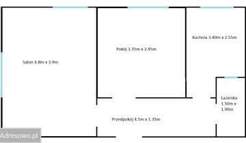 Mieszkanie 2-pokojowe Włocławek, ul. Wieniecka