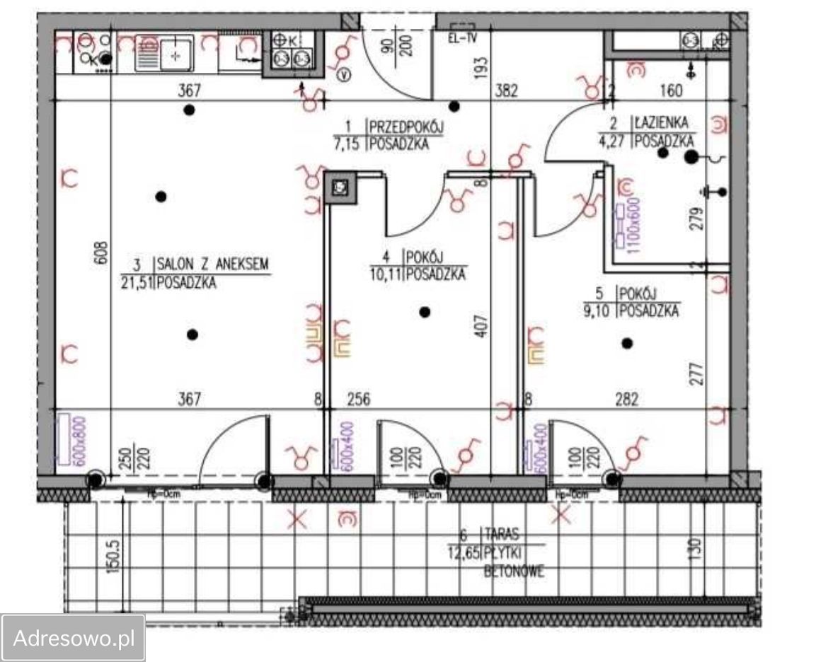 Mieszkanie 3-pokojowe Bydgoszcz Górzyskowo, ul. Franciszka Żwirki i Stanisława Wigury. Zdjęcie 14
