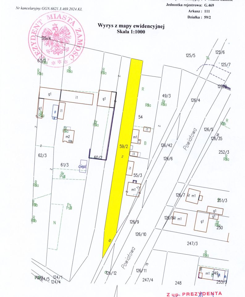 Działka budowlana Zamość Majdan, ul. Powiatowa
