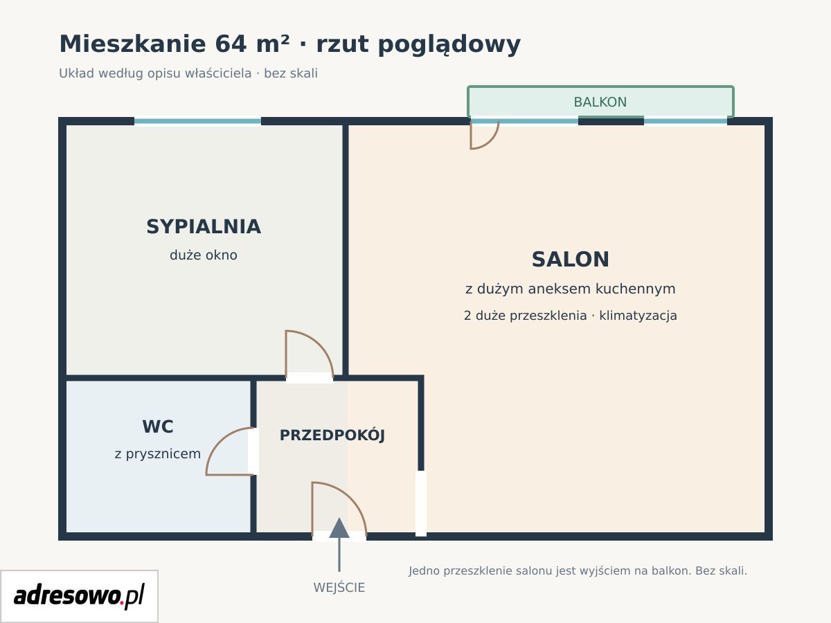 Mieszkanie 2-pokojowe Wrocław Śródmieście, ul. Romana Dmowskiego. Zdjęcie 16