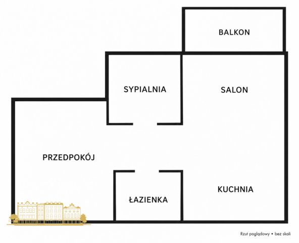 Mieszkanie 2-pokojowe Kraków Grzegórzki, ul. Bajeczna. Zdjęcie 9