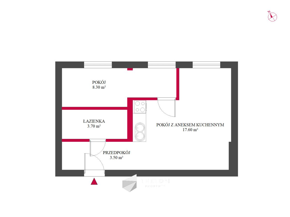 Mieszkanie 2-pokojowe Poznań Łazarz, ul. Kanałowa. Zdjęcie 9