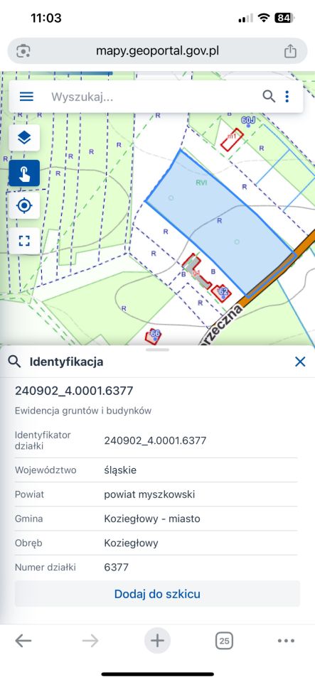 Działka rolno-budowlana Koziegłowy, ul. Poprzeczna. Zdjęcie 6