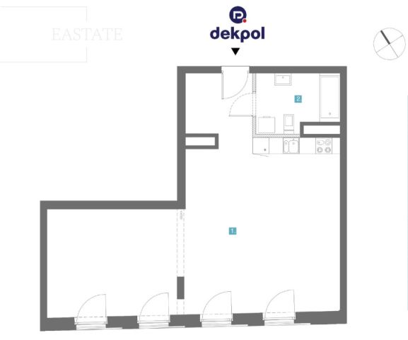 Mieszkanie 1-pokojowe Gdańsk Śródmieście, ul. Chmielna. Zdjęcie 8