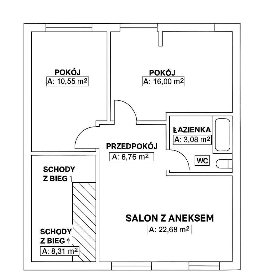 Mieszkanie 3-pokojowe Łódź Stare Polesie, ul. Przełajowa. Zdjęcie 11