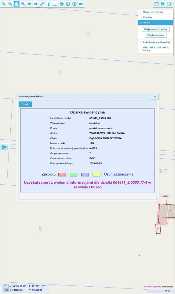Działka budowlana Dąbrowa Tomaszowska. Zdjęcie 4