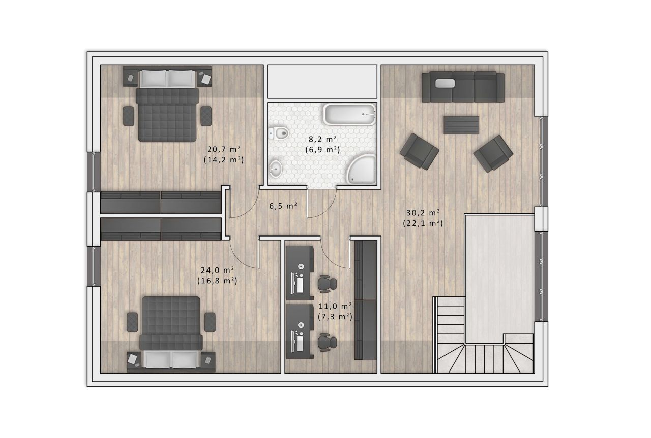 dom wolnostojący, 5 pokoi Tarnawa Dolna. Zdjęcie 4
