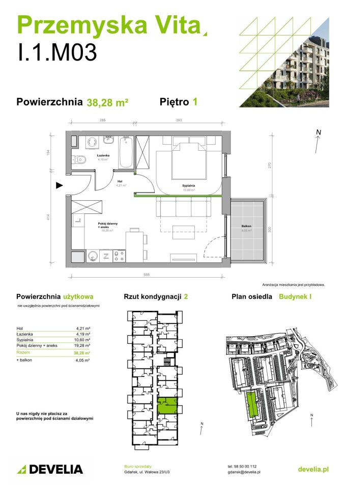 Mieszkanie 2-pokojowe Gdańsk Ujeścisko, ul. Przemyska. Zdjęcie 11