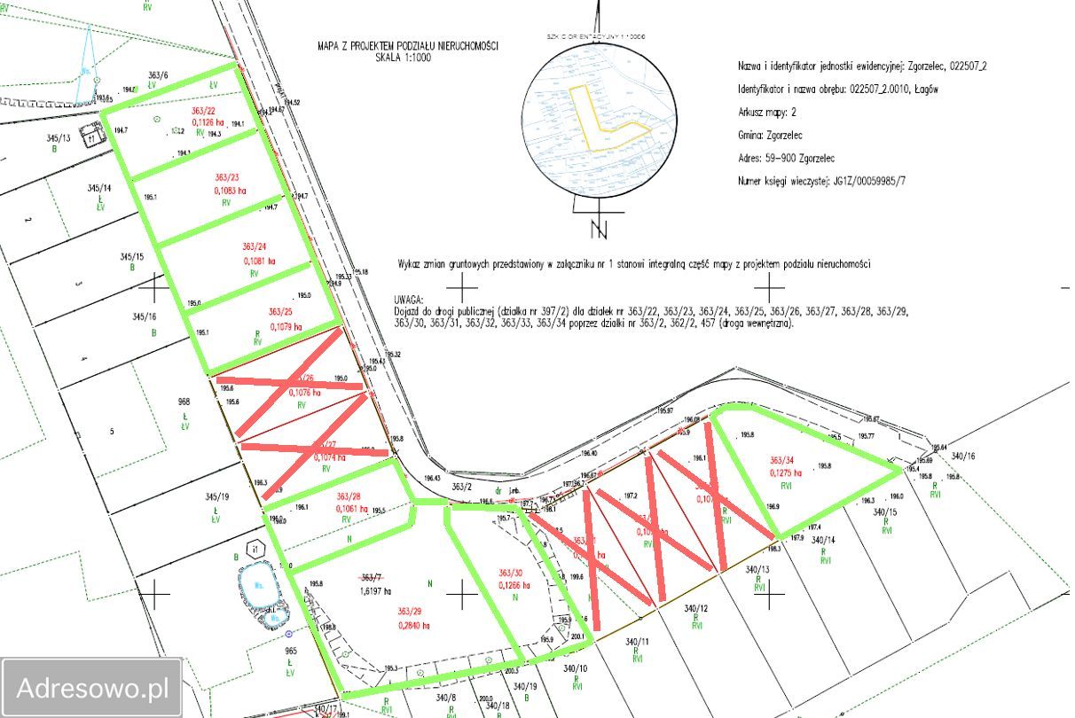 Działka budowlana Łagów, ul. Dębowa. Zdjęcie 2