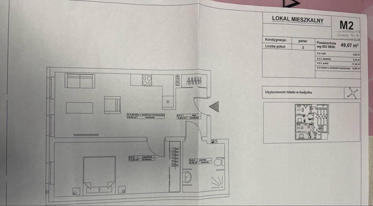 Mieszkanie 2-pokojowe Darłowo Centrum, ul. Franciszkańska. Zdjęcie 11