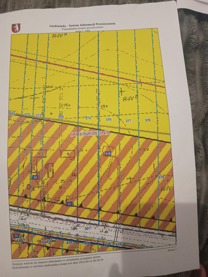 Działka rolno-budowlana Tarło-Kolonia