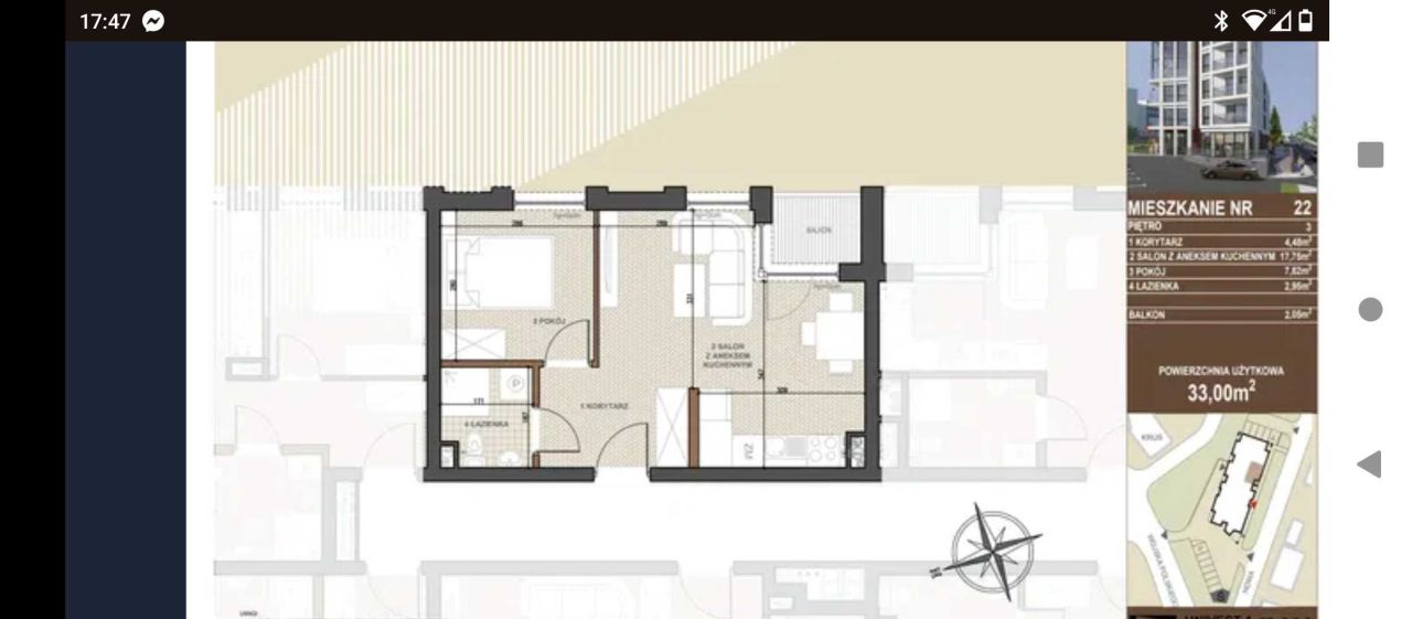 Mieszkanie 2-pokojowe Kielce, ul. Nowa