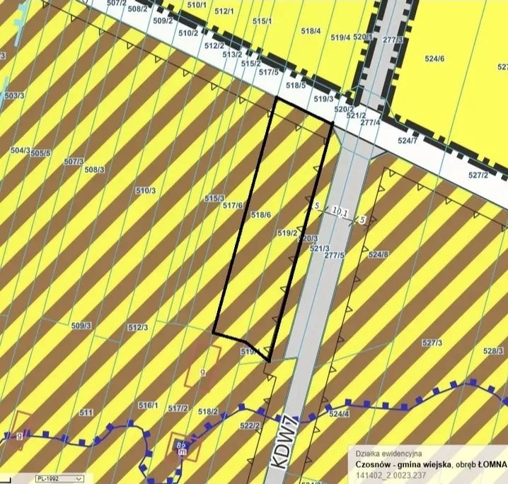 Działka budowlana Łomna, ul. Jana Kochanowskiego. Zdjęcie 1