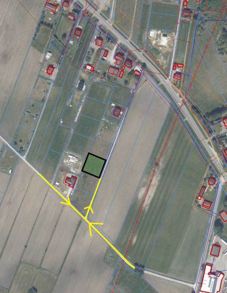 Działka budowlana Ruda Strawczyńska. Zdjęcie 4