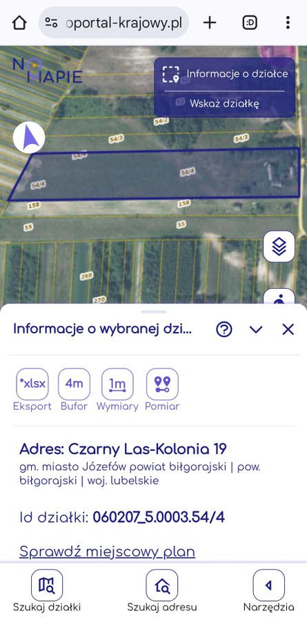 Działka rolno-budowlana Czarny Las-Kolonia. Zdjęcie 2
