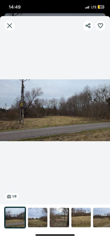 Działka rolno-budowlana Niemirów. Zdjęcie 8