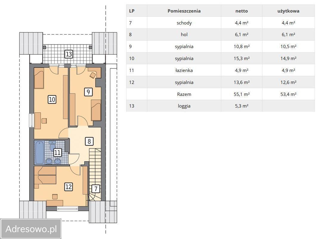bliźniak, 3 pokoje Kolbudy, ul. Lukrecjowa. Zdjęcie 12