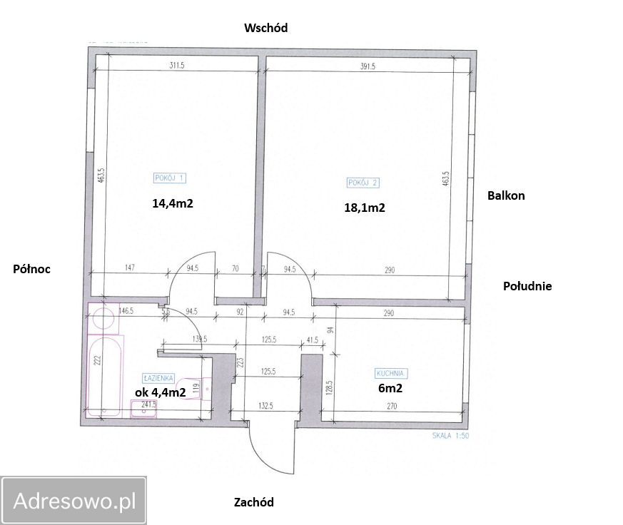 Mieszkanie 2-pokojowe Warszawa Ursynów, ul. Puszczyka. Zdjęcie 6