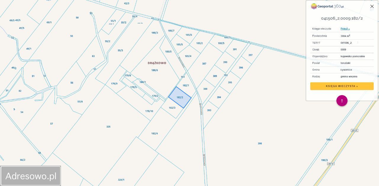 Działka budowlana Papowo Toruńskie Drążkowo, ul. Brzozowa. Zdjęcie 2