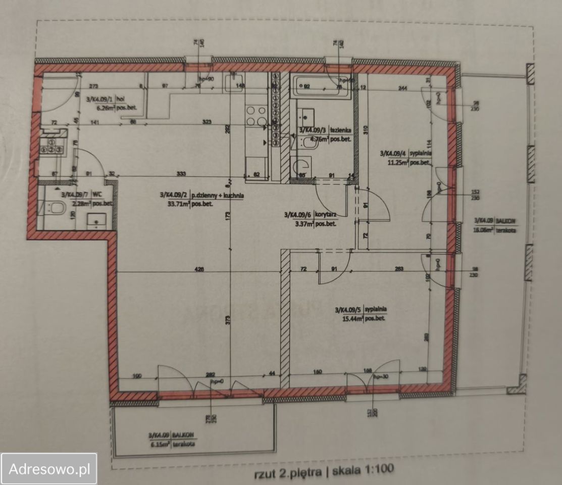 Mieszkanie 3-pokojowe Warzymice. Zdjęcie 18