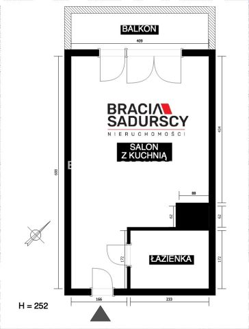 Mieszkanie 1-pokojowe Kraków, ul. Zabawa. Zdjęcie 11