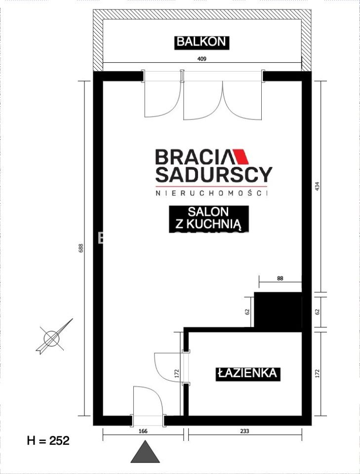 Mieszkanie 1-pokojowe Kraków, ul. Zabawa. Zdjęcie 11