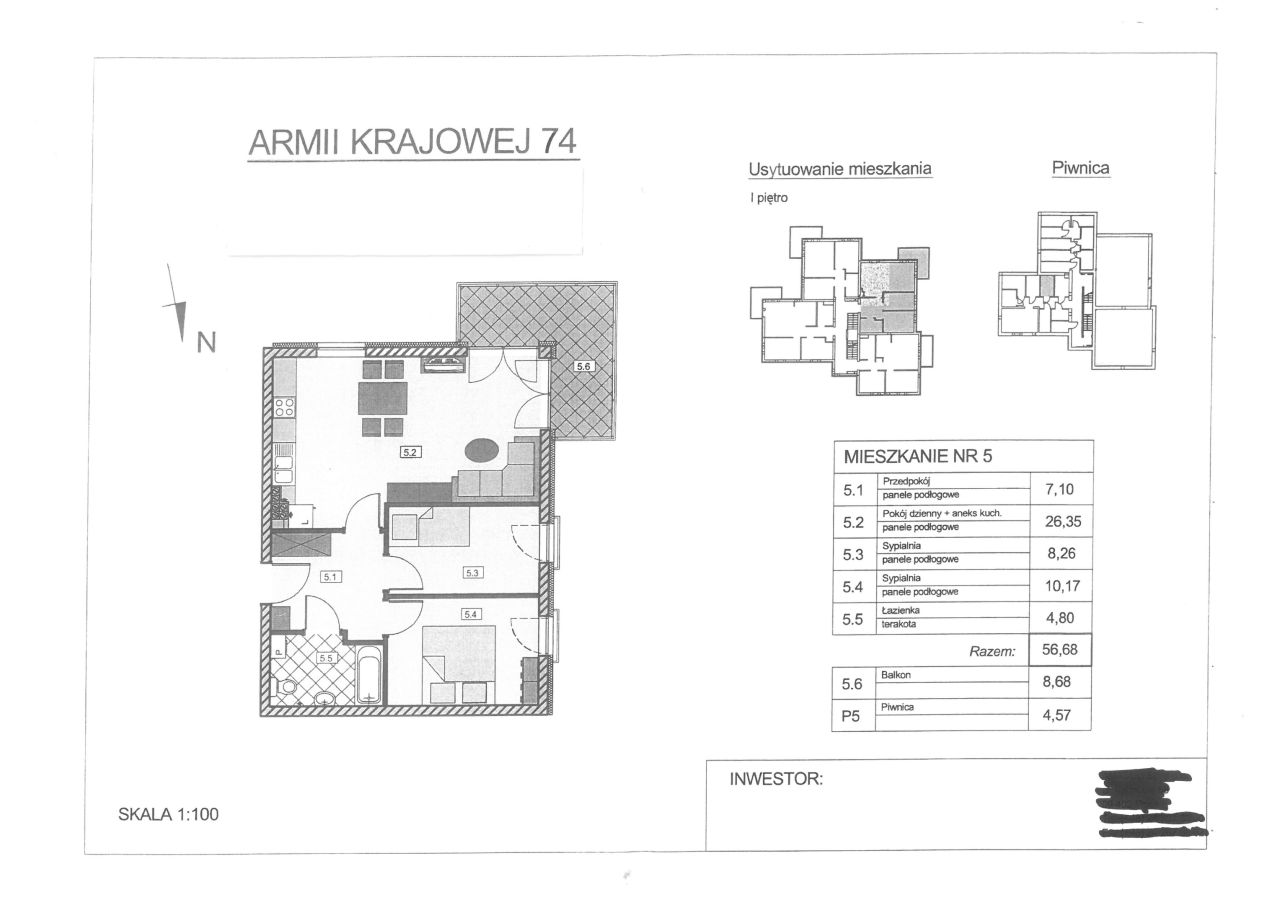 Mieszkanie 3-pokojowe Płock Podolszyce, al. Armii Krajowej. Zdjęcie 6