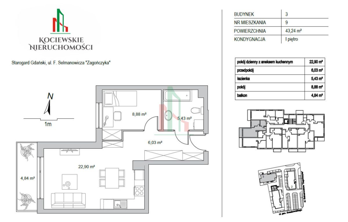 Mieszkanie 2-pokojowe Starogard Gdański. Zdjęcie 24