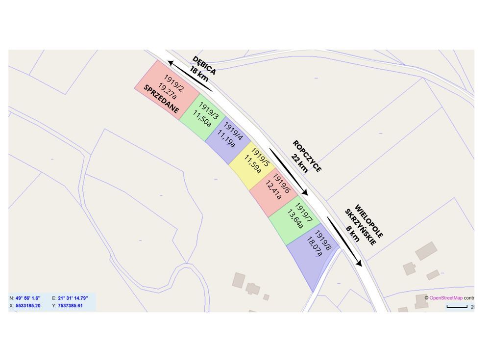 Działka rolno-budowlana Brzeziny. Zdjęcie 1