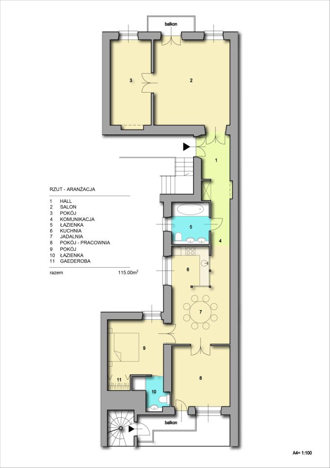 Mieszkanie 4-pokojowe Kraków Stare Miasto, ul. Bonerowska. Zdjęcie 22