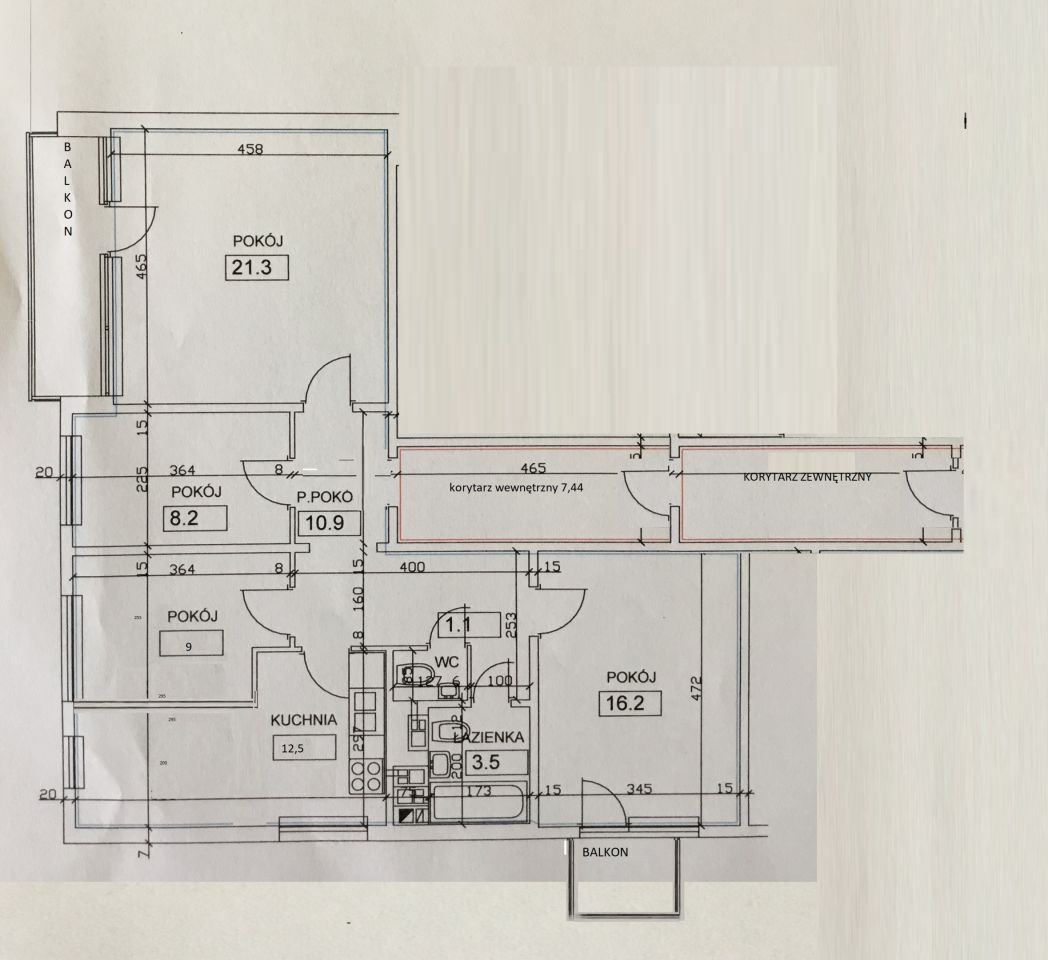 Mieszkanie 4-pokojowe Kraków Kurdwanów, ul. Jakuba Bojki. Zdjęcie 16