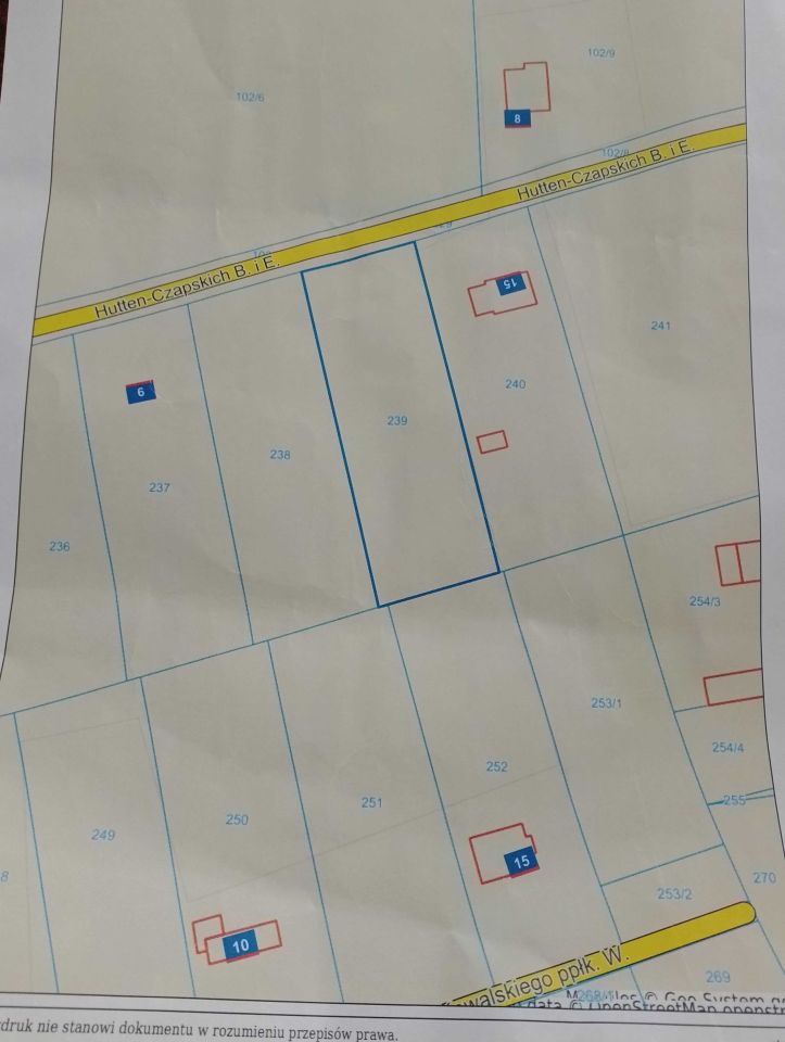 Działka budowlana Gołańcz, ul. B. i E. Hutten-Czapskich. Zdjęcie 2