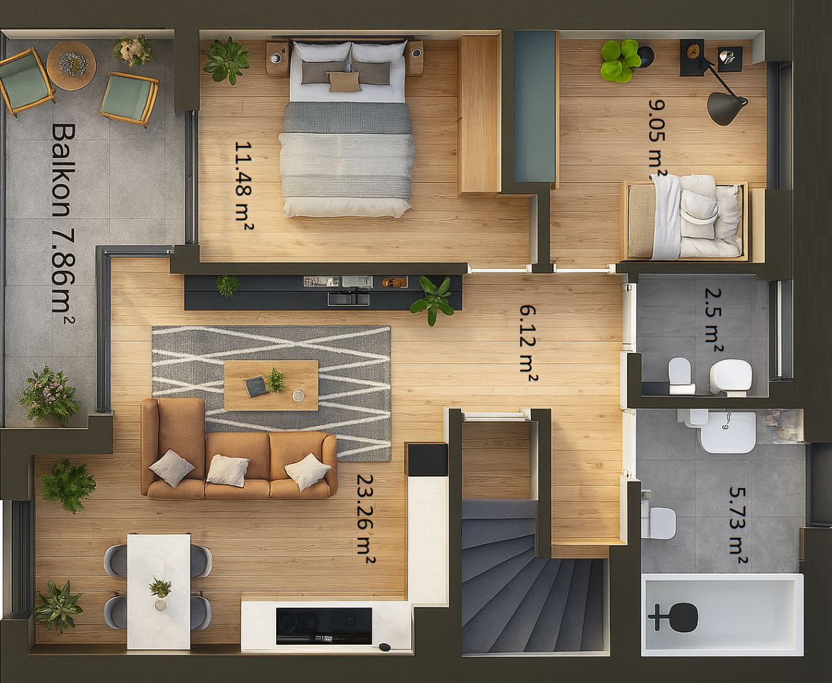 Mieszkanie 5-pokojowe Skawina Stare Miasto, ul. Tyniecka. Zdjęcie 15