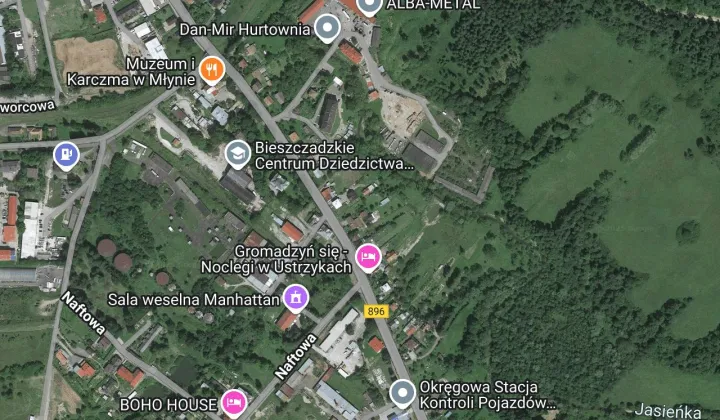 Działka inwestycyjna Ustrzyki Dolne, ul. Fabryczna