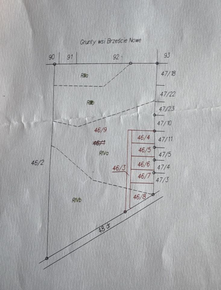 Działka budowlana Brzeście