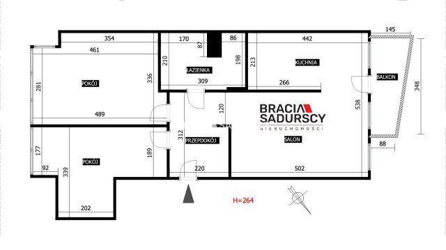 Mieszkanie 3-pokojowe Kraków Krowodrza, ul. Kazimierza Wielkiego. Zdjęcie 2