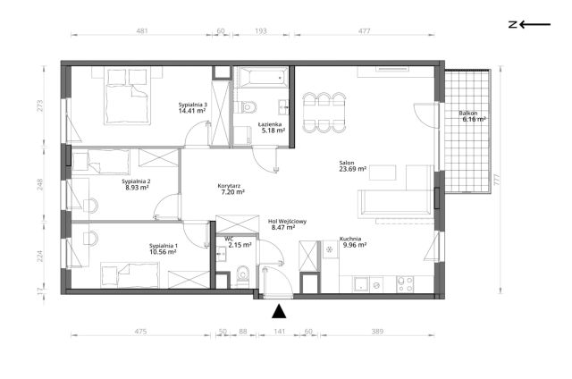 Mieszkanie 4-pokojowe Warszawa Praga-Południe, ul. Podskarbińska. Zdjęcie 7