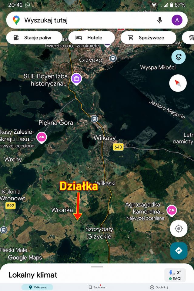 Działka budowlana Szczybały Giżyckie. Zdjęcie 3