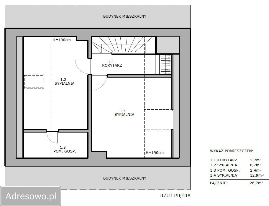 dom szeregowy, 3 pokoje Bolesławiec, ul. Władysława Andersa. Zdjęcie 3