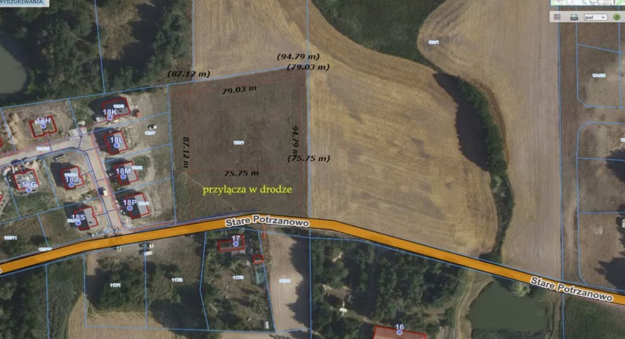 Działka rolno-budowlana Potrzanowo, ul. Stare Potrzanowo. Zdjęcie 6