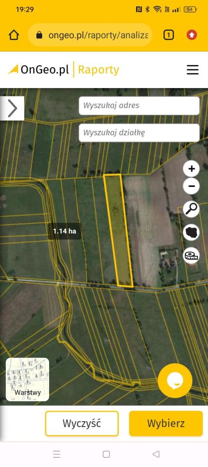 Działka rolna Leśniaki Chabielskie. Zdjęcie 2