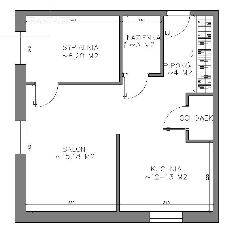 Mieszkanie 2-pokojowe Warszawa Śródmieście, al. Aleja "Solidarności". Zdjęcie 15